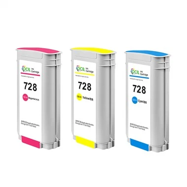 130ML 728 samhæf blekhylki fyrir HP DesignJet T730 T830