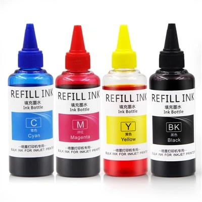 100ml litarefni blek fyrir prentara HP Epson Cannon