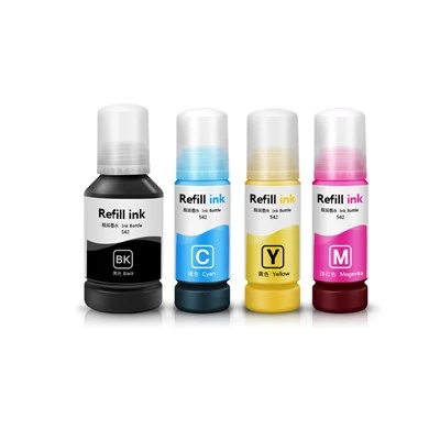 70ML/flaska 542 alhliða samhæft blekáfyllingarbleksett fyrir Epson L1110/3100/3101/3110/3150/5190 prentara